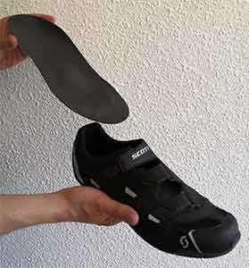 Semelles orthopédiques pour le vélo